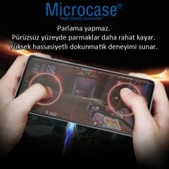 Microcase Realme GT2 Pro için Tam Kaplayan Çerçeveli Mat Cam Koruma - AL3124