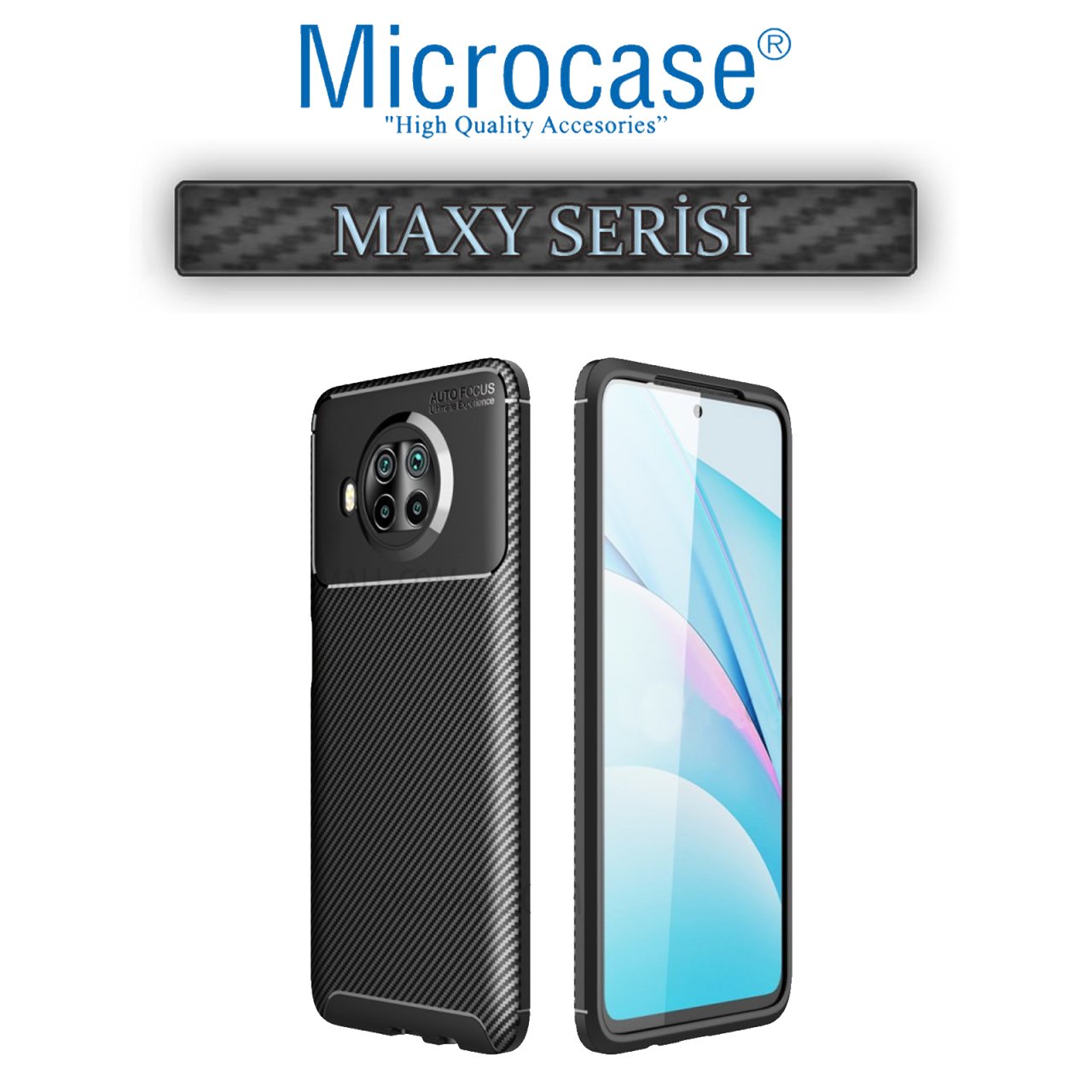 Xiaomi Mi 10T Lite Maxy Serisi Silikon Kılıf Siyah