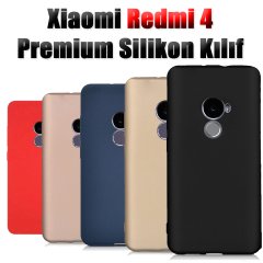 Xiaomi Redmi 4 Premium Mat Silikon Kılıf + Nano Glass Koruma
