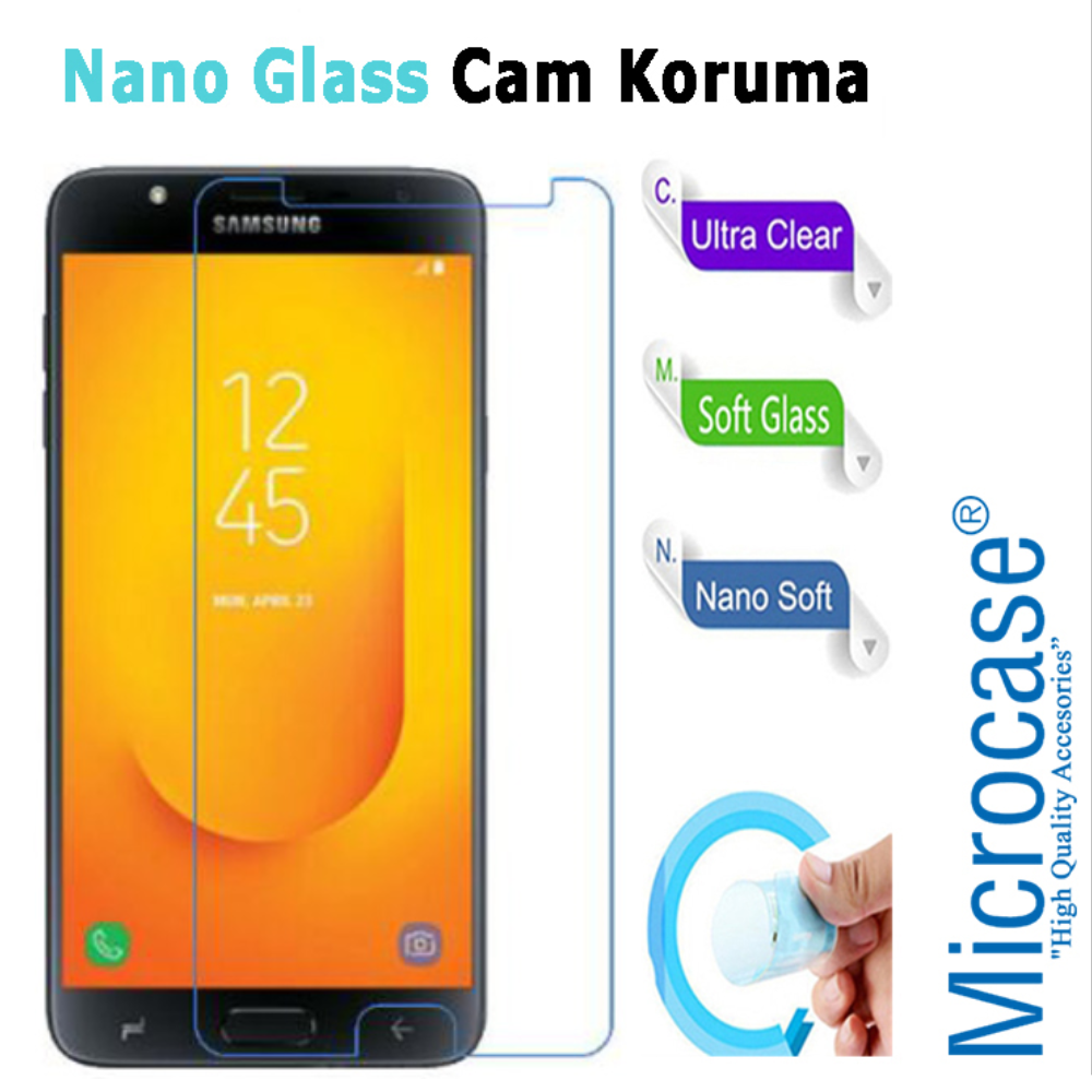 Samsung Galaxy J7 Duo Nano Glass Cam Ekran Koruma Filmi