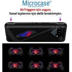 Microcase Asus ROG Phone 5 Ultimate AirTriggers Uyumlu Gamepad Silikon Kılıf - Siyah