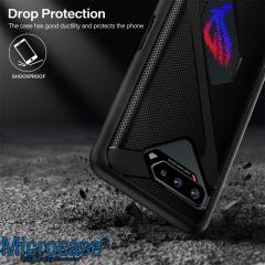 Microcase Asus ROG Phone 5 Ultimate AirTriggers Uyumlu Gamepad Silikon Kılıf - Siyah