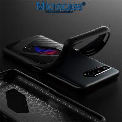 Microcase Asus ROG Phone 5 Ultimate AirTriggers Uyumlu Gamepad Silikon Kılıf - Siyah