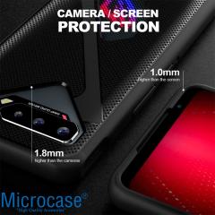 Microcase Asus ROG Phone 5 Ultimate AirTriggers Uyumlu Gamepad Silikon Kılıf - Siyah