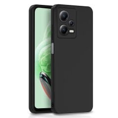 Microcase Xiaomi Redmi Note 12 Çin Versiyon Matte Serisi Silikon TPU Kılıf - Siyah AL3367