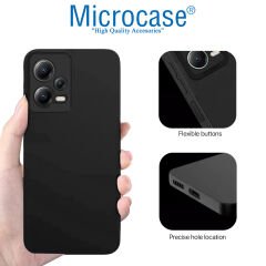 Microcase Xiaomi Redmi Note 12 Çin Versiyon Matte Serisi Silikon TPU Kılıf - Siyah AL3367
