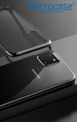 Microcase Samsung Galaxy Note 10 Lite - Galaxy A81 Plating Series Soft Silikon Kılıf - Siyah