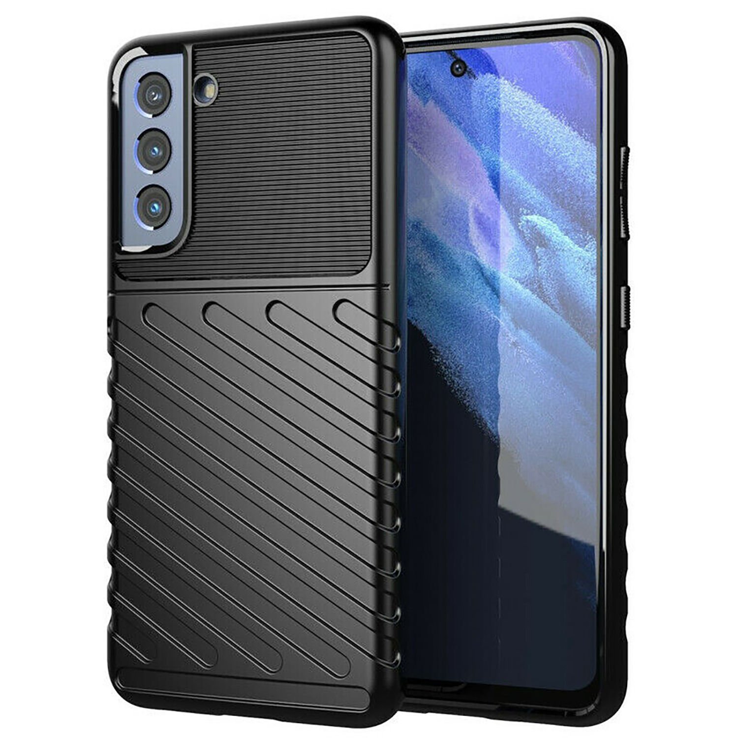 Microcase Samsung Galaxy S23 Plus Thunder Serisi Darbeye Dayanıklı Silikon Kılıf - AL3421