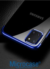 Microcase Samsung Galaxy Note 10 Lite - Galaxy A81 Plating Series Soft Silikon Kılıf - Mavi