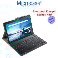 Microcase Lenovo Tab M10 10.1 Tablet TB-X605F TB-X505F Bluetooth Klavyeli Standlı Kılıf - BKK1