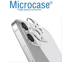 iPhone 12 Kamera Lens Koruma Halkası - Kapalı Tasarım Gümüş