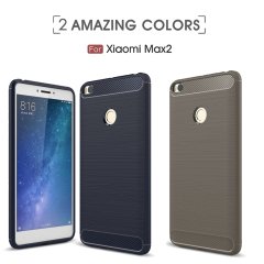 Xiaomi Mi Max 2 Brushed Carbon Fiber Silikon Kılıf