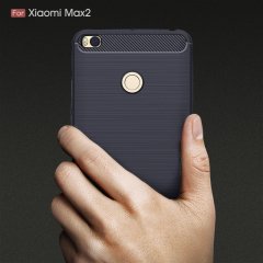 Xiaomi Mi Max 2 Brushed Carbon Fiber Silikon Kılıf