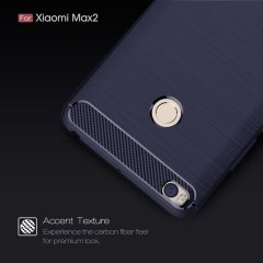 Xiaomi Mi Max 2 Brushed Carbon Fiber Silikon Kılıf