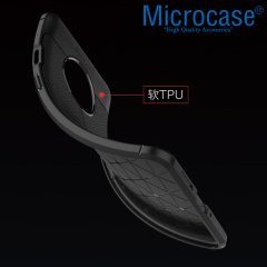 Microcase OnePlus 7T Leather Tpu Silikon Kılıf - Siyah