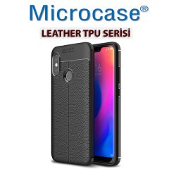 Microcase Xiaomi Mi A2 Lite Leather Silikon Kılıf + Ekran Koruma