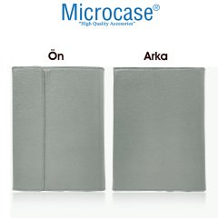 Microcase iPad 8.Nesil 10.2 inch 2020 Sleeve Serisi Mıknatıs Kapaklı Standlı Kılıf - Gri