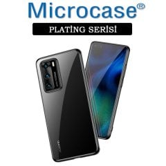Microcase Huawei P40 Plating Series Soft Silikon Kılıf - Siyah