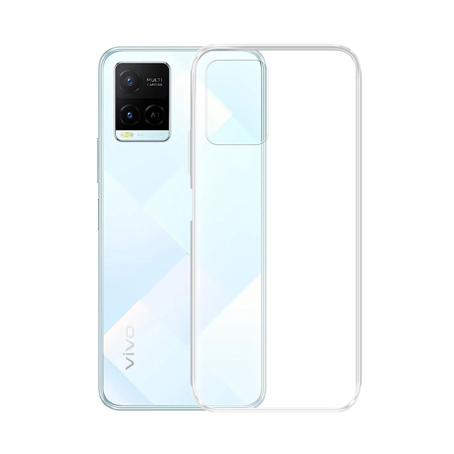 Microcase Vivo Y21a / Y33S / Y21 2021 / Y21S Slim Serisi Soft TPU Silikon Kılıf - Şeffaf AL3324