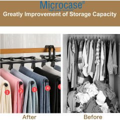 Microcase Portatif 5li Kumaş Kot Pantolon Askısı Hareketli Dolap Içi Askı Sistemi AL4160