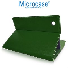 Microcase iPad 8.Nesil 10.2 inch 2020 Sleeve Serisi Mıknatıs Kapaklı Standlı Kılıf - Koyu Yeşil
