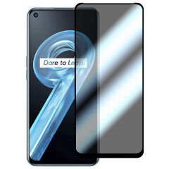 Microcase Realme 9 Pro için Privacy Gizlilik Filtreli Tam Kaplayan Cam Koruma - AL3125