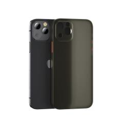 Microcase iPhone 13 Ultra İnce Plastik Kılıf - Buzlu Füme