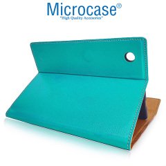 Microcase iPad 8.Nesil 10.2 inch 2020 Sleeve Serisi Mıknatıs Kapaklı Standlı Kılıf - Turkuaz