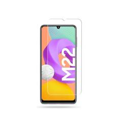 Microcase Samsung Galaxy M22 Tempered Glass Cam Ekran Koruyucu