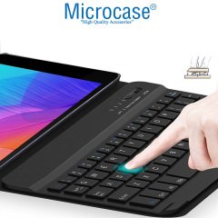 Microcase Huawei Matepad T10 / T10S Tablet Bluetooth Klavyeli Standlı Kılıf - BKK1