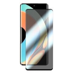 Microcase Realme 10 Pro Plus için 3D Kavisli Privacy Gizlilik Filtreli Tam Kaplayan Cam Koruma - AL3125