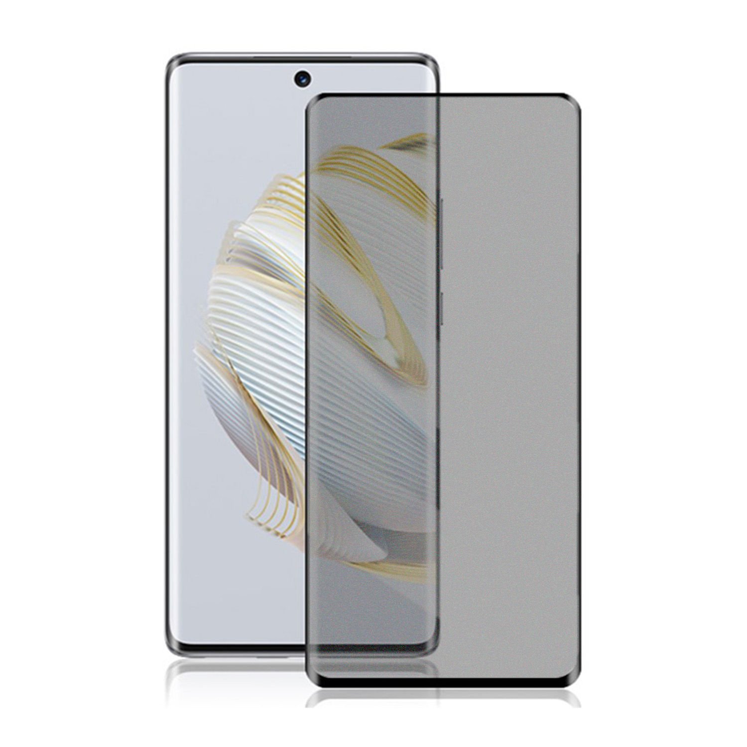 Microcase Huawei Nova 10 SE Tam Kaplayan Çerçeveli Mat Cam Koruma - AL3124