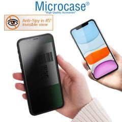 Microcase Realme 10 Pro Plus için 3D Kavisli Privacy Gizlilik Filtreli Tam Kaplayan Cam Koruma - AL3125