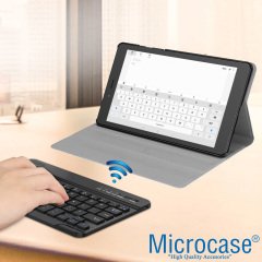 Microcase Samsung Galaxy Tab A 8.0 T290 T295 T297 Tablet Bluetooth Klavyeli Standlı Kılıf - BKK1