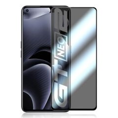 Microcase Realme GT2 / GT Neo2 için Privacy Gizlilik Filtreli Tam Kaplayan Cam Koruma - AL3125