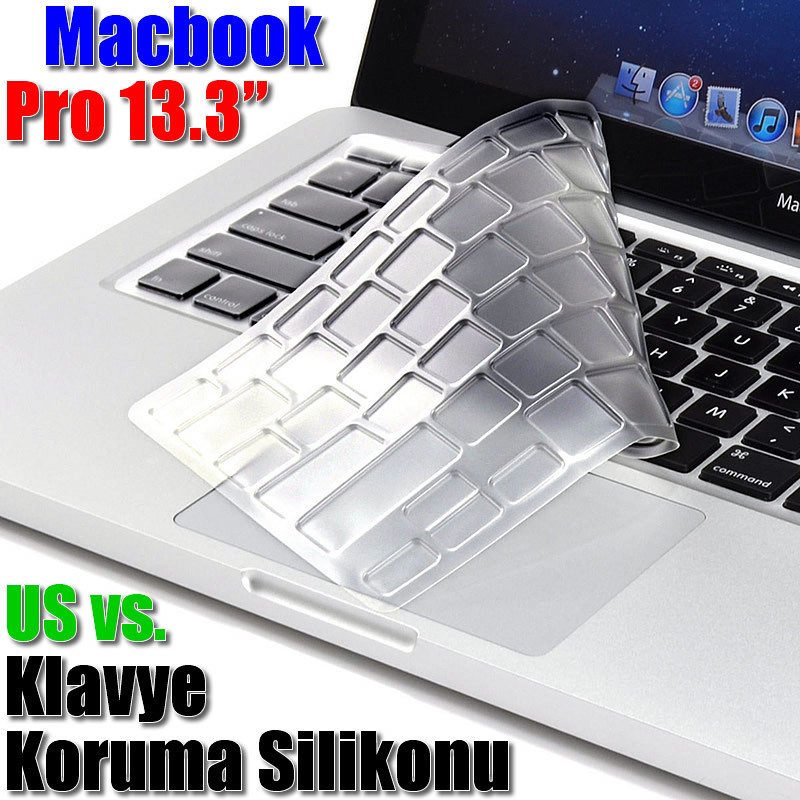 Macbook Pro 13.3'' Slim Klavye Koruma Silikonu
