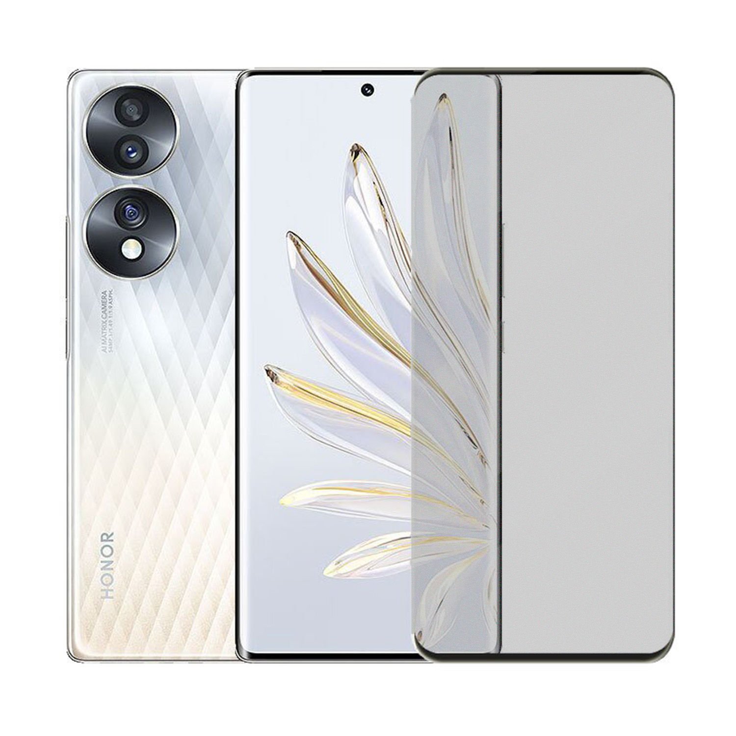 Microcase Honor 70 Tam Kaplayan Çerçeveli Mat Cam Koruma - AL3124