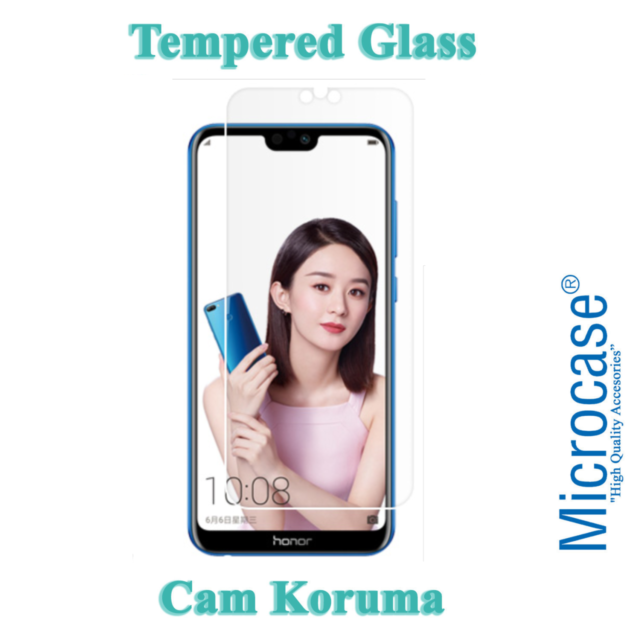 Huawei Honor 9i Tempered Glass Cam Ekran Koruma