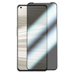 Microcase Realme GT2 Pro için Privacy Gizlilik Filtreli Tam Kaplayan Cam Koruma - AL3125