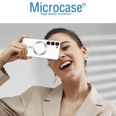 Microcase Samsung Galaxy S23 Plus ile uyumlu MagSafe Şarj Özellikli Manyetik Silikon Kılıf - AL8115