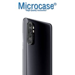Microcase Xiaomi Mi 10 Lite Kamera Lens Koruma Halkası - Kapalı Tasarım Siyah