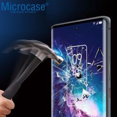 Microcase TCL 20 Pro 5G 3D Curved Tam Kaplayan Cam Koruma - Siyah