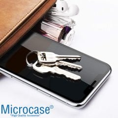 Microcase Realme GT2 Pro için Privacy Gizlilik Filtreli Tam Kaplayan Cam Koruma - AL3125