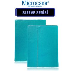 Microcase iPad 9.Nesil 10.2 inch 2021 Sleeve Serisi Mıknatıs Kapaklı Standlı Kılıf - Turkuaz
