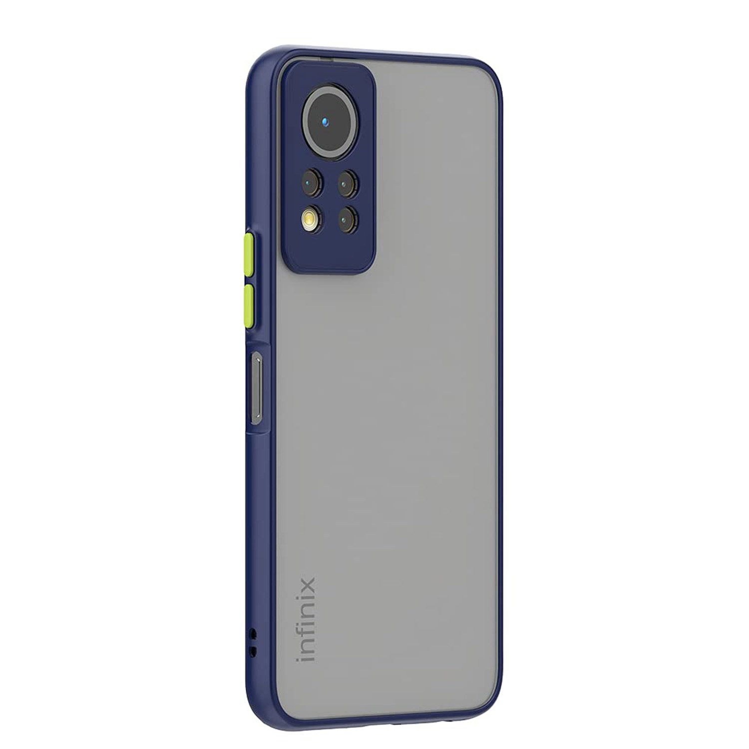 Microcase İnfinix Note 11 Pro London Serisi Darbeye Dayanıklı Kılıf - Buzlu Mavi