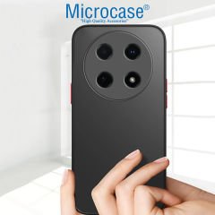 Microcase Huawei Nova 12İ London Serisi Darbeye Dayanıklı Kılıf - Buzlu Siyah AL3415