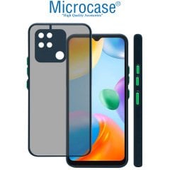 Microcase Xiaomi Redmi 10C London Serisi Darbeye Dayanıklı Kılıf - Buzlu Mavi