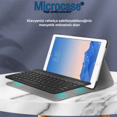 Microcase iPad Air 2 - iPad Pro 9.7 Tablet Bluetooth Klavyeli Standlı Kılıf - BKK1