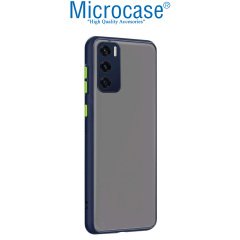 Microcase Vivo V20 SE London Serisi Darbeye Dayanıklı Kılıf - Buzlu Mavi