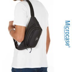 Microcase Unisex Kulaklık Çıkışlı  Su Geçirmez 3 Gözlü Çapraz Askılı  Göğüs Omuz ve Bel Çantası-AL4437